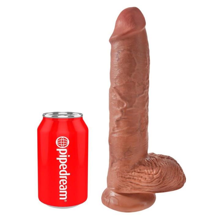 Realistyczne dildo z przyssawką 25,4 cm cieliste