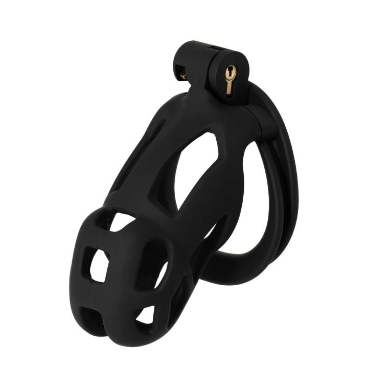 Pas cnoty męski czarny z zamkiem i 4 pierścieniami | Loris.pl