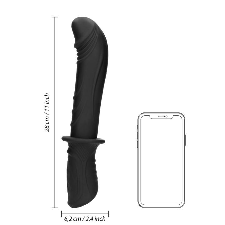 Ręczna maszynka wibracyjna do punktu g czarna usb | 10 trybów