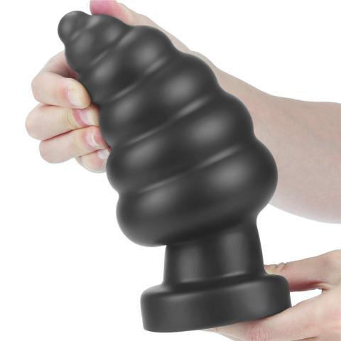 Duży wibrujący plug analny z przyssawką 17,5 cm | 3 prędkości, 7 trybów