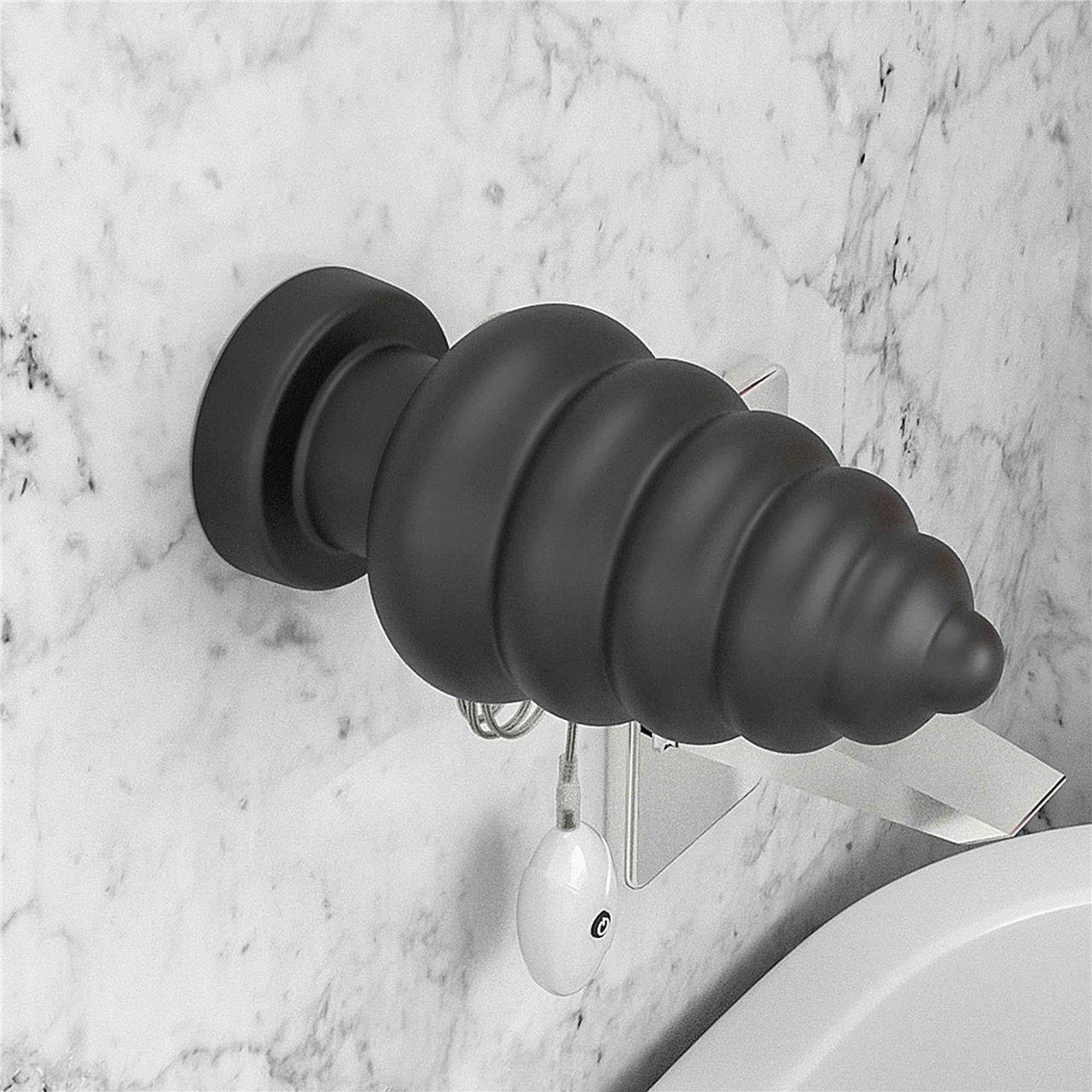 Duży wibrujący plug analny z przyssawką 17,5 cm | 3 prędkości, 7 trybów