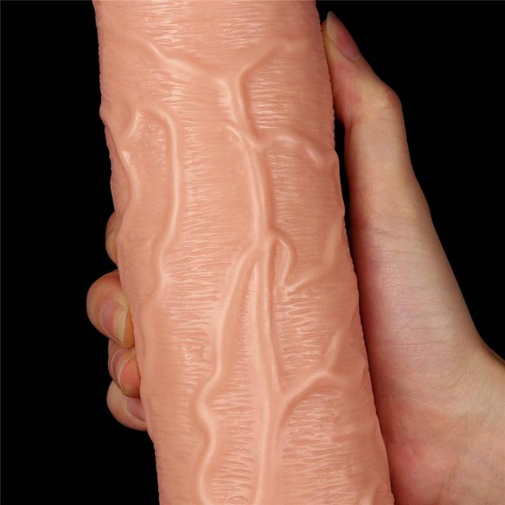 Realistyczne dildo wibrujące XXL 27,5 cm z przyssawką