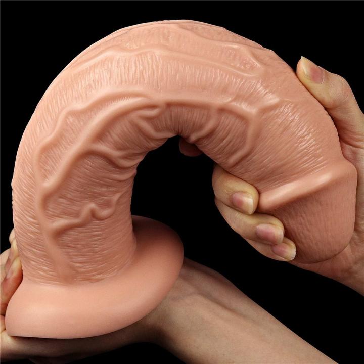 Realistyczne dildo wibrujące XXL 27,5 cm z przyssawką