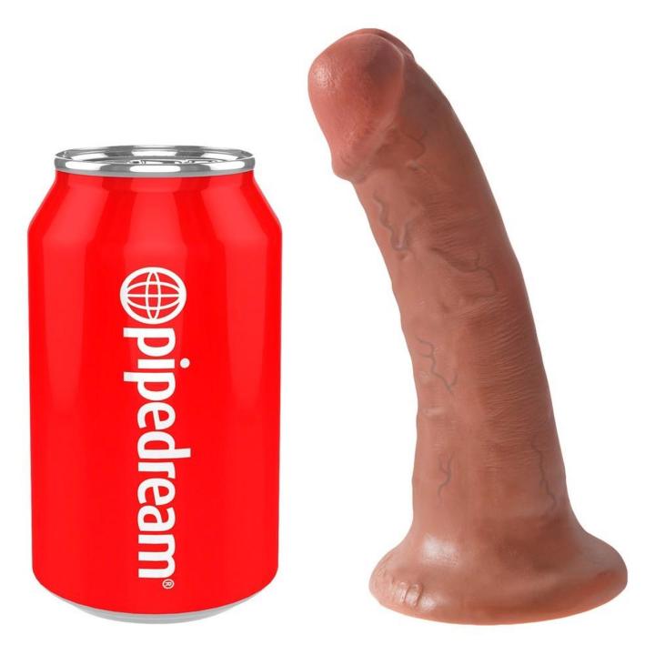 Realistyczne dildo z przyssawką 17 cm cieliste PVC