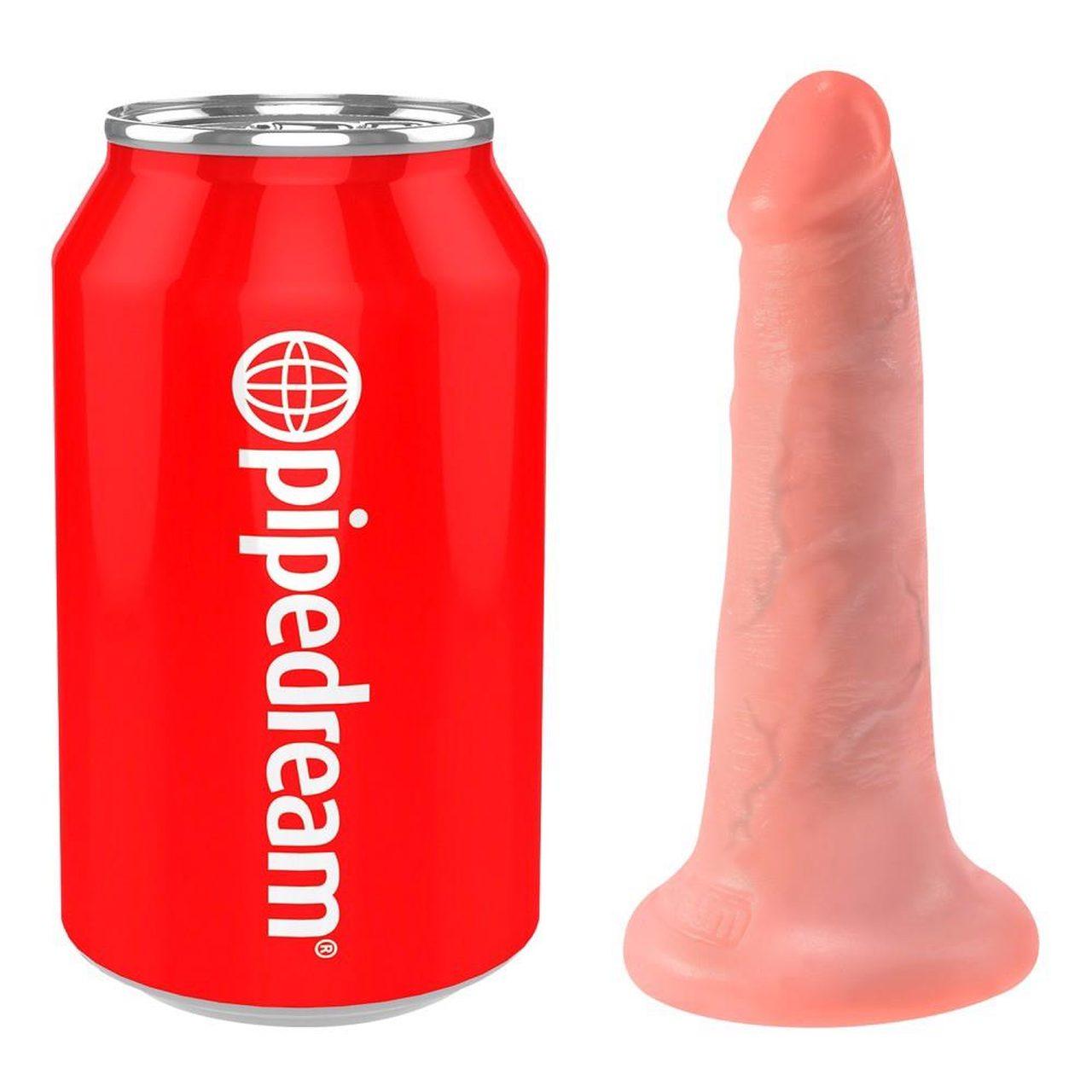 Realistyczne dildo z przyssawką 14 cm – cieliste | Loris.pl