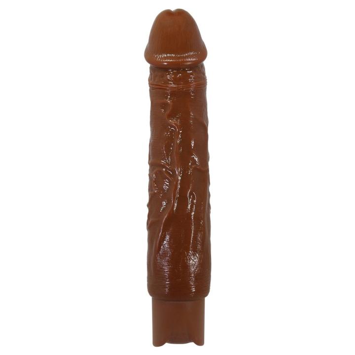 Realistyczne dildo wibrujące brązowe USB-C | 10 trybów