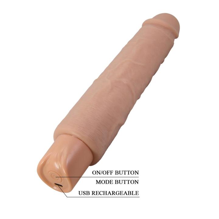 Realistyczne wibrujące dildo 10 trybów | USB-C | Loris.pl