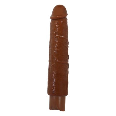 Realistyczne dildo wibrujące brązowe USB-C | 10 trybów wibracji