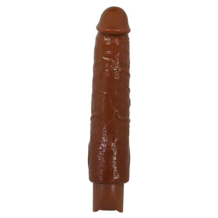 Realistyczne dildo wibrujące brązowe USB-C | 10 trybów wibracji