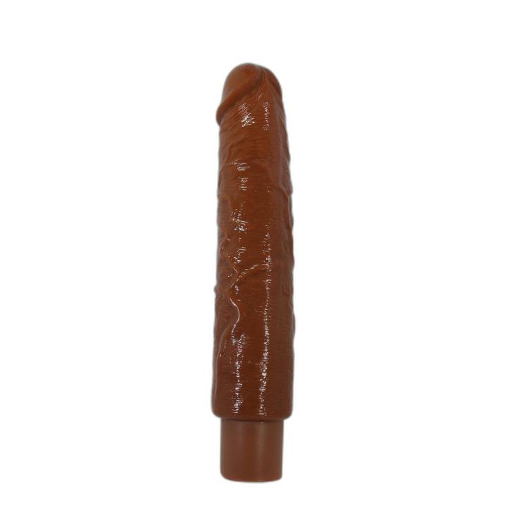 Realistyczne dildo wibrujące brązowe USB-C | 10 trybów wibracji