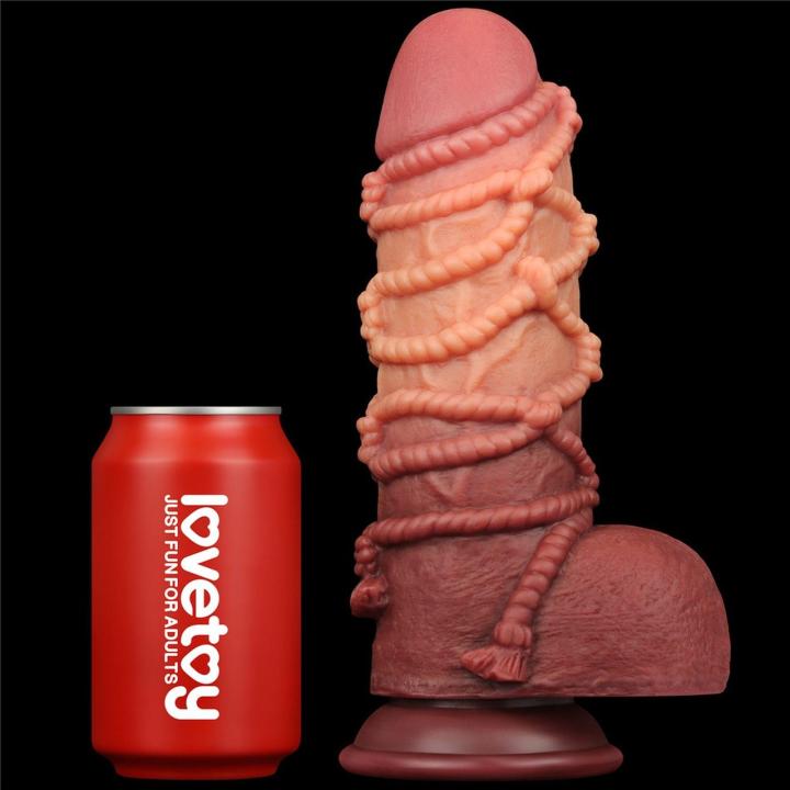 Gigantyczne dildo 24 cm z przyssawką | Dwuwarstwowy silikon platynowy