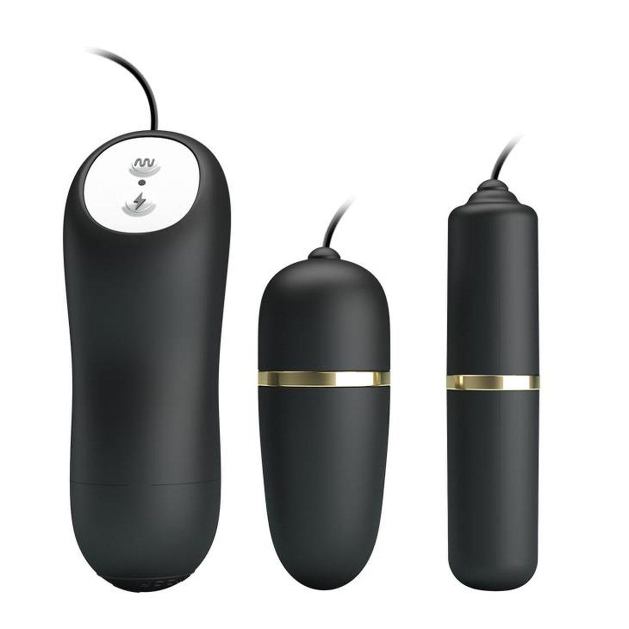 Jajko wibrujące z e-stymulacją i sterownikiem | 7 trybów + 3 impulsy