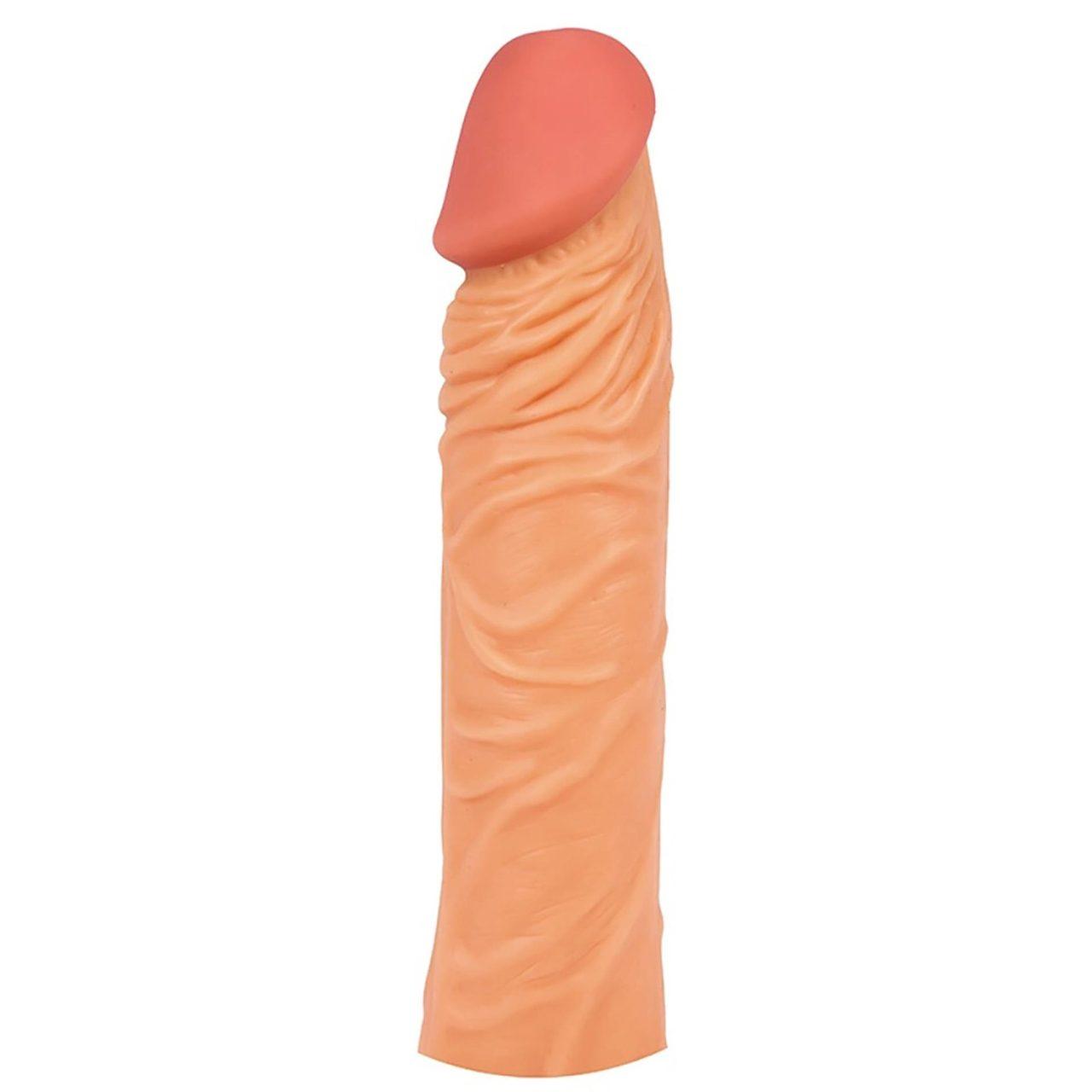 Nakładka przedłużająca na penisa 18,5 cm TPE +4 cm | Loris.pl