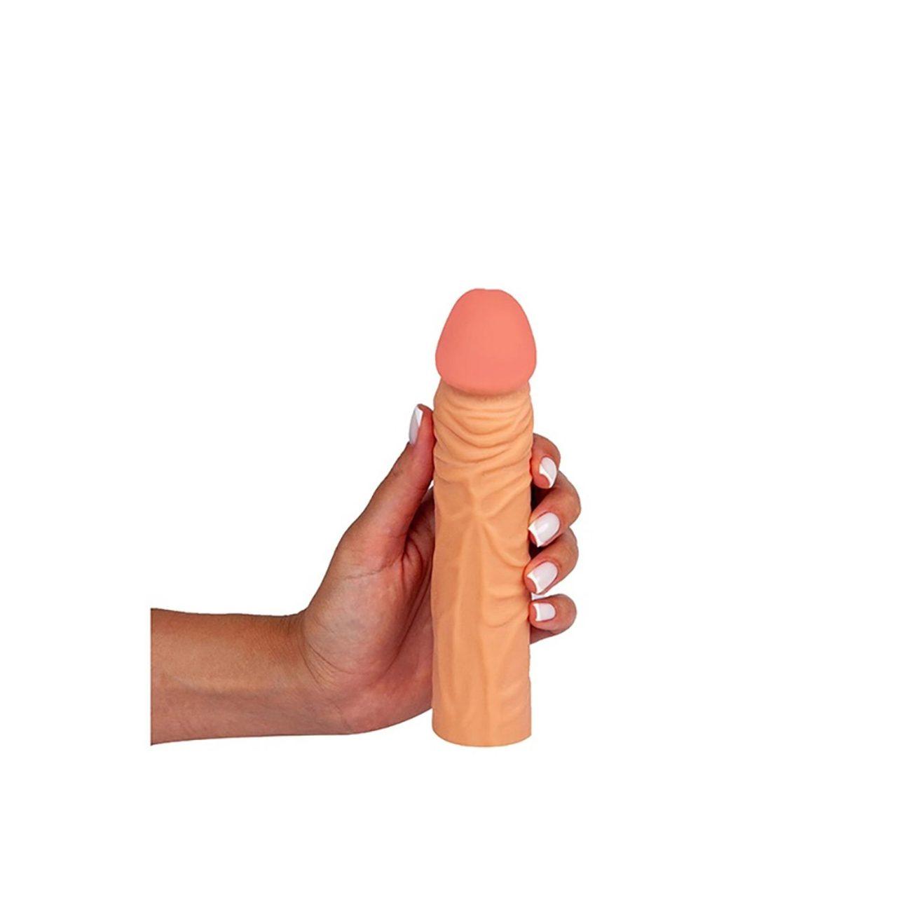 Nakładka przedłużająca na penisa 18,5 cm TPE +4 cm | Loris.pl