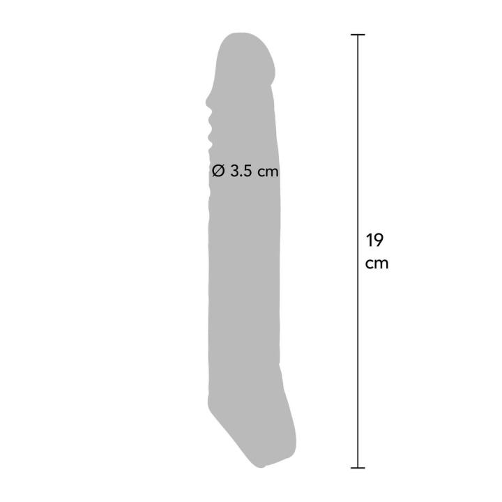 Cielista nakładka erekcyjna powiększająca Large 19 cm