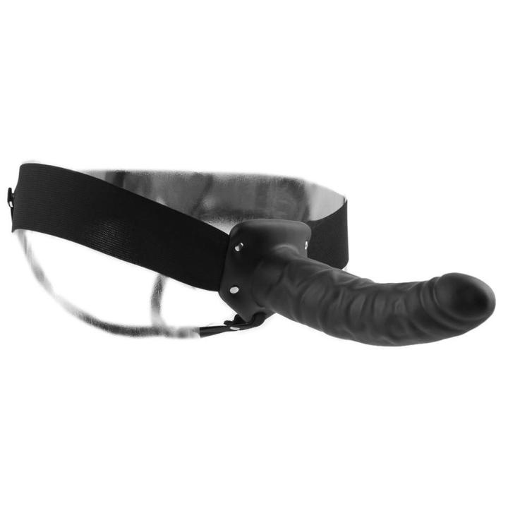 Puste dildo strap-on na penisa 20 cm z regulowanym paskiem