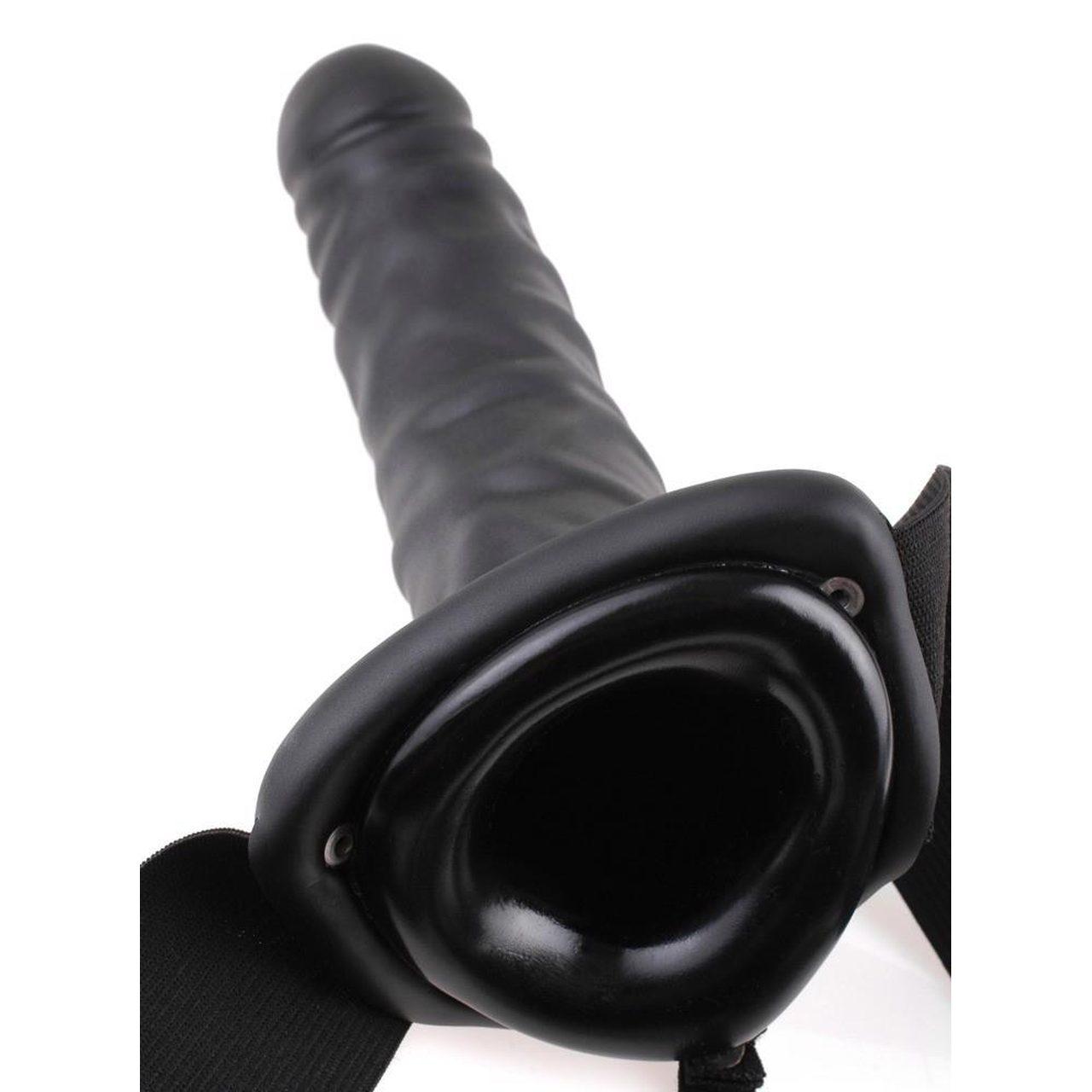 Puste dildo strap-on na penisa 20 cm z regulowanym paskiem | Loris.pl
