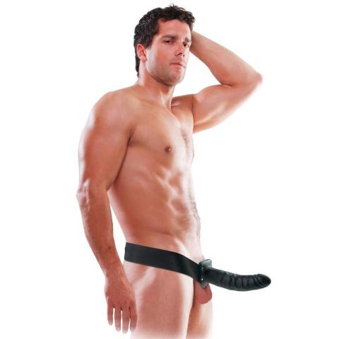 Puste dildo strap-on na penisa 20 cm z regulowanym paskiem