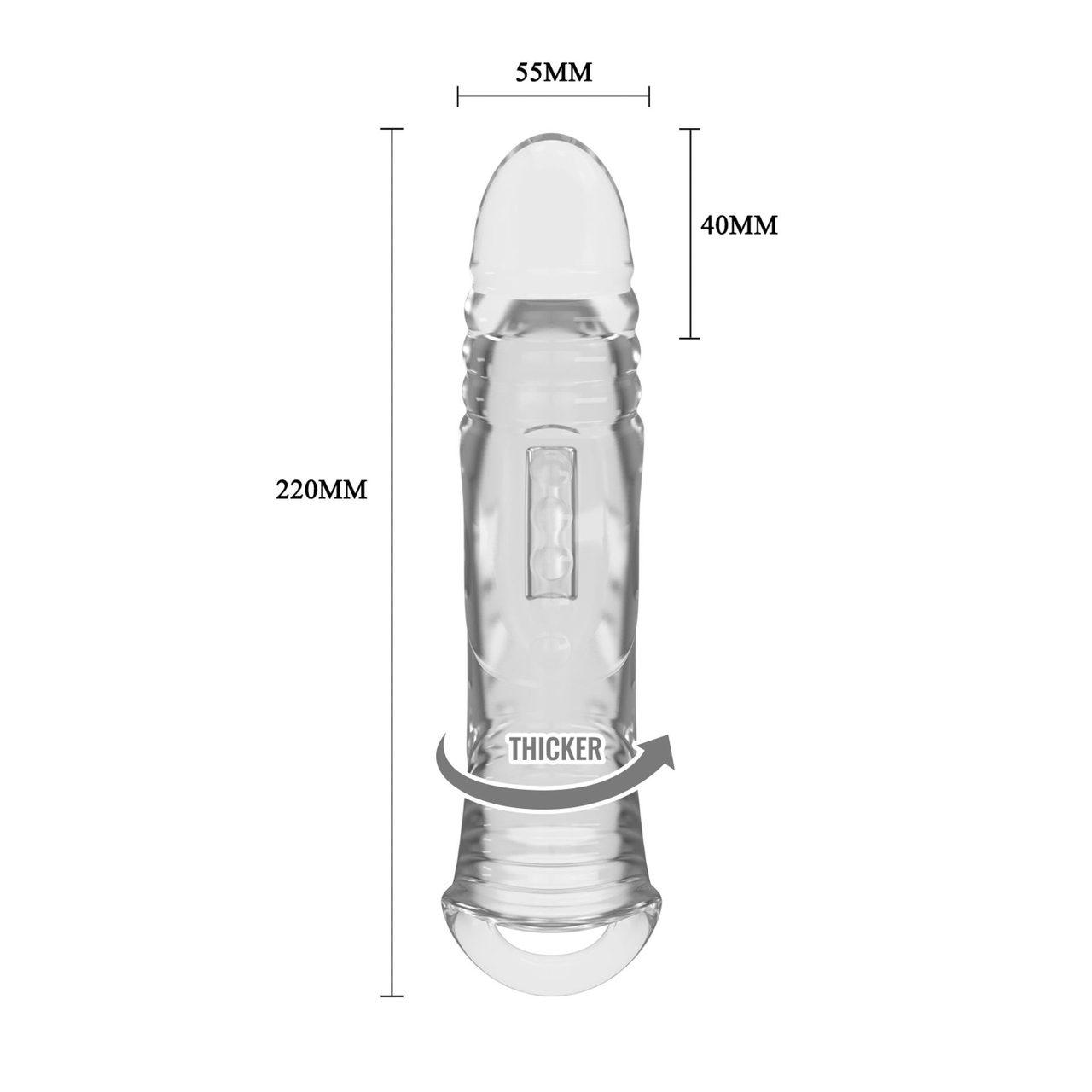 Transparentny rękaw przedłużający 22 cm – pogrubienie do 35% | Loris.pl
