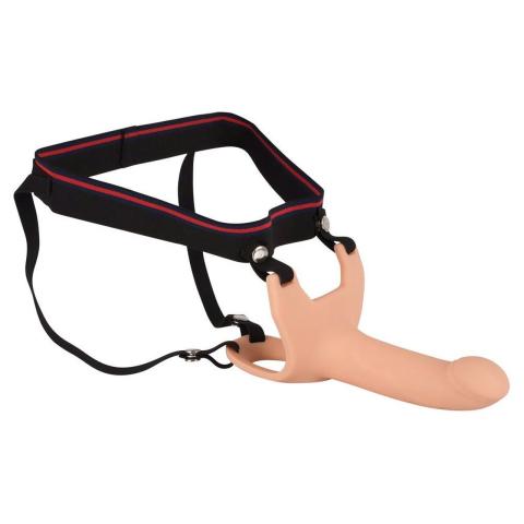 Strap-on przedłużający o 5 cm – pusty w środku, regulowane pasy