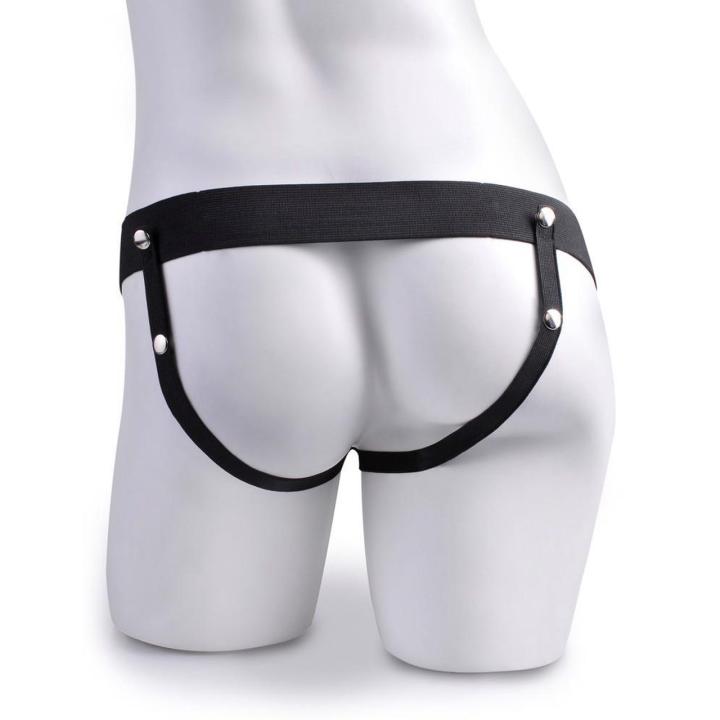 Wibrująca proteza strap-on z pilotem 17,8 cm | Ładowanie usb