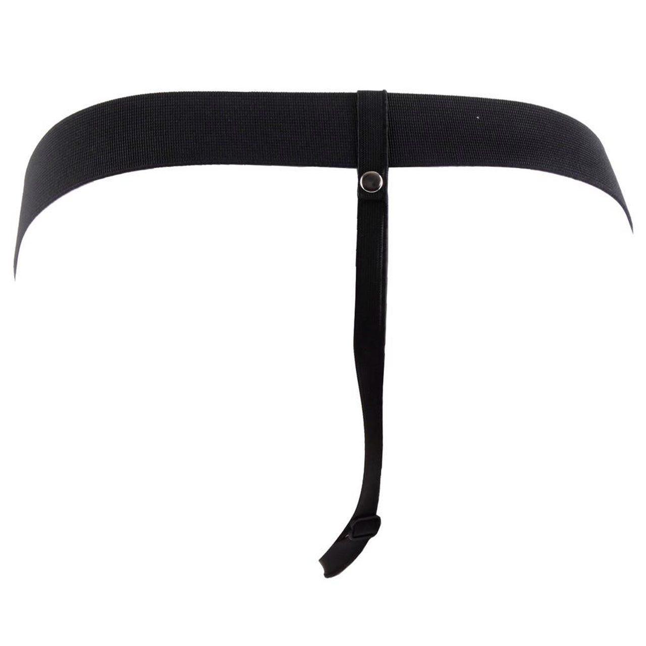 Wibrująca proteza strap-on wydrążona 18,9 cm – regulowane paski | Loris.pl