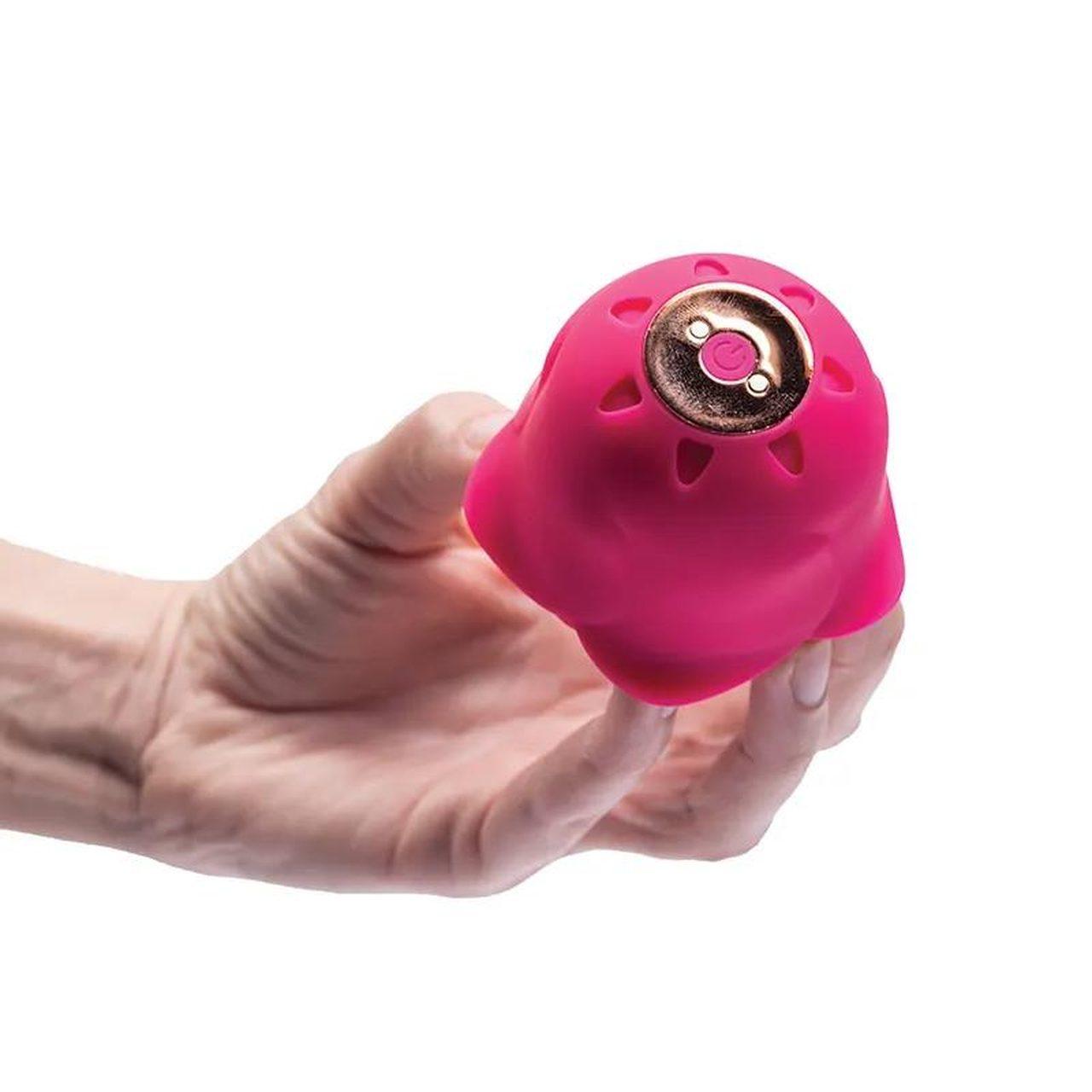 Stymulator łechtaczki z falami powietrznymi róża | 10 trybów | Loris.pl