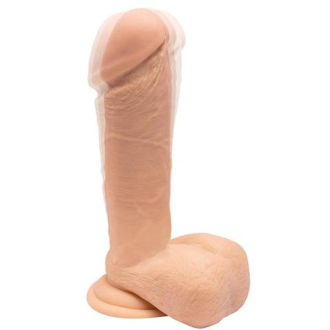 Rotacyjne dildo 19 cm z wibracjami i pilotem | Wodoodporne