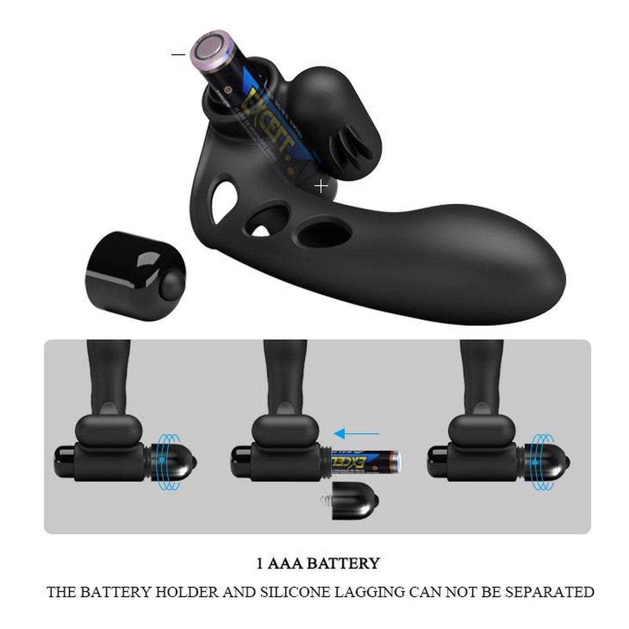 Wibrator na palec czarny 10 trybów | Precyzyjna stymulacja