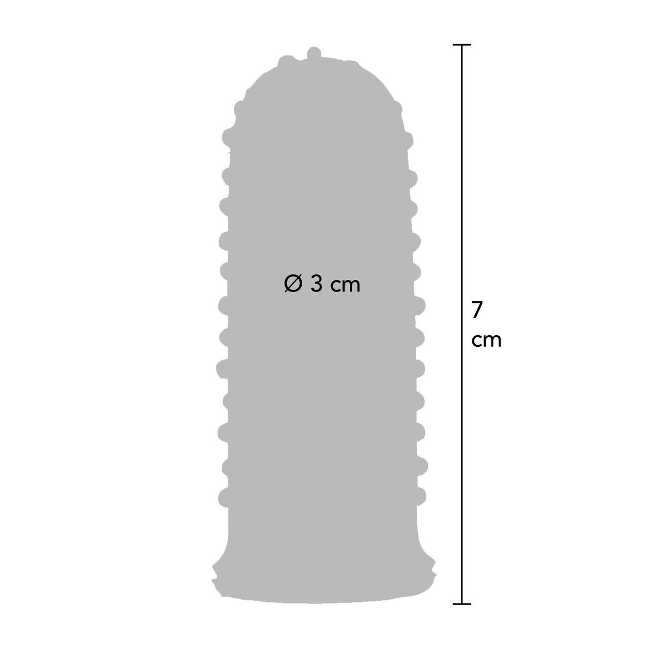 Nakładki na palce 2 szt fioletowe prążki i wypustki | Loris.pl