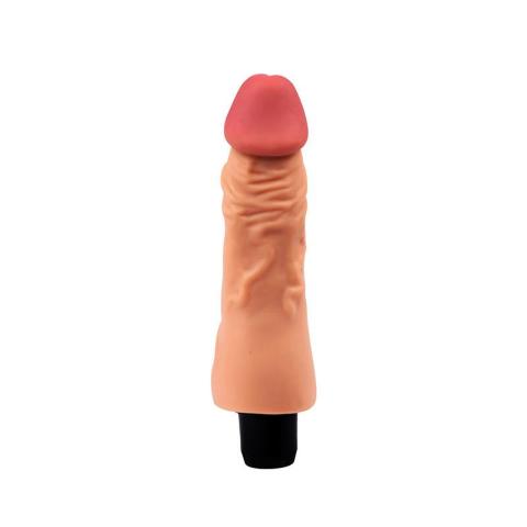 Miękki realistyczny wibrator 17,8 cm TPE | Regulowane wibracje