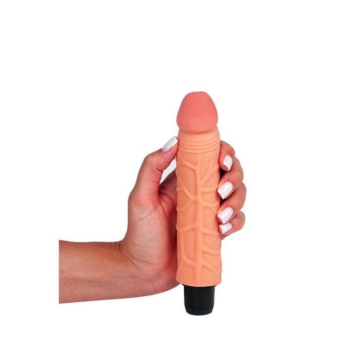 Miękki realistyczny wibrator TPE 19 cm | Regulacja wibracji