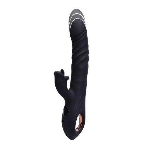 Wibrator króliczek z thrustingiem 23 cm | 8+8 trybów, led, wodoodporny