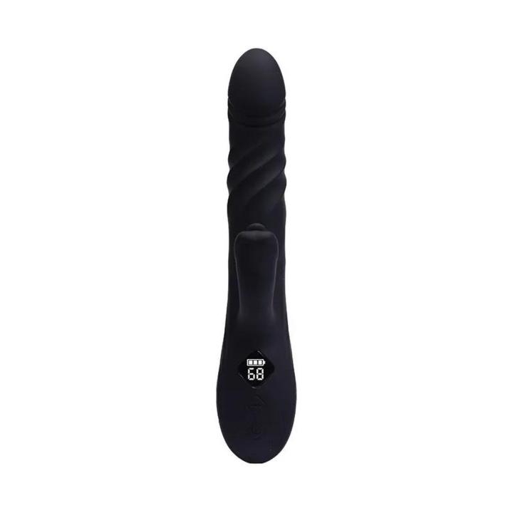 Wibrator króliczek z thrustingiem 23 cm | 8+8 trybów, led, wodoodporny