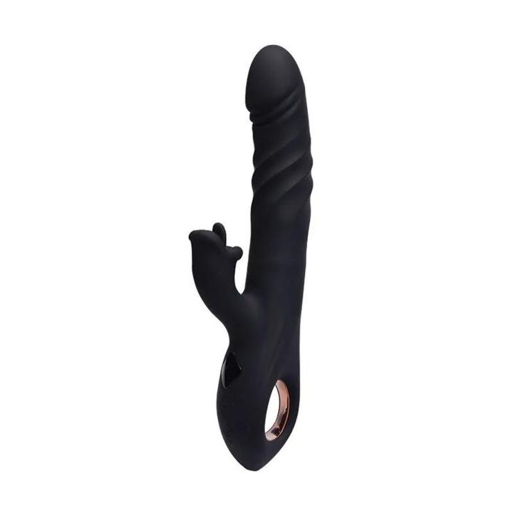 Wibrator króliczek z thrustingiem 23 cm | 8+8 trybów, led, wodoodporny
