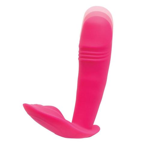 Silikonowy wibrator z thrustingiem i pilotem 12,5 cm | Wodoodporny