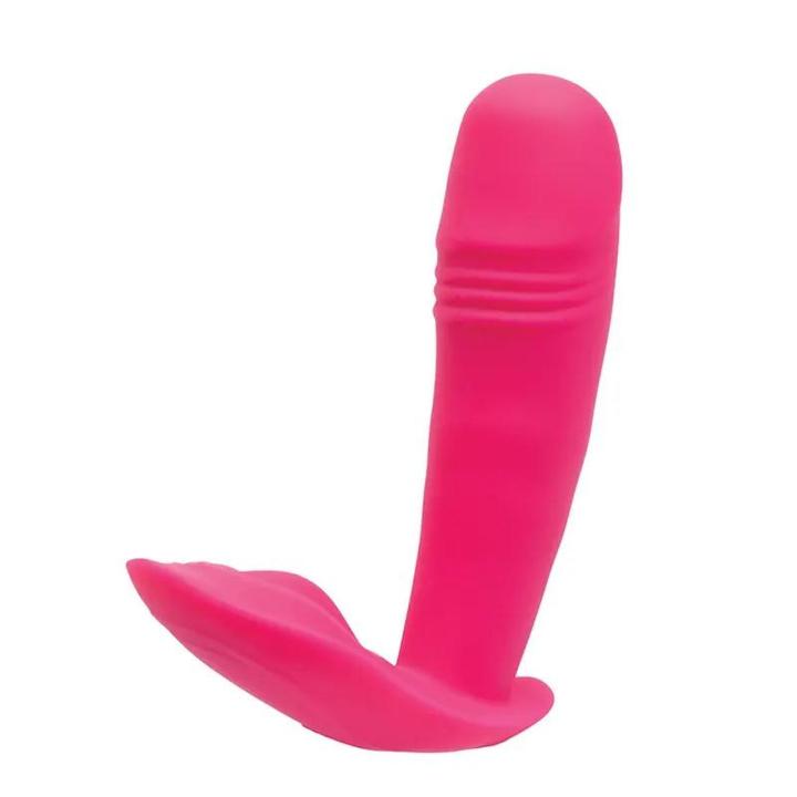 Silikonowy wibrator z thrustingiem i pilotem 12,5 cm | Wodoodporny