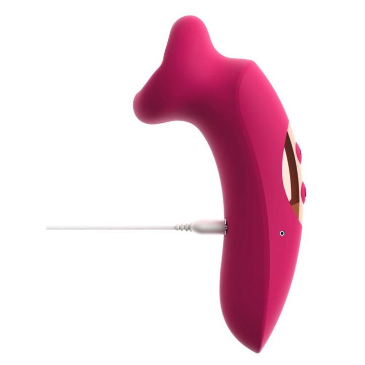 Stymulator ssący z wibrującym językiem USB | 3 ssania, 10 wibracji