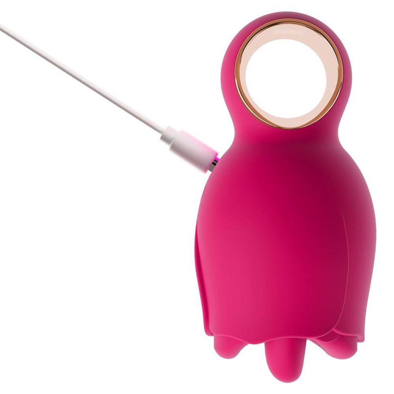 Wibrator oralny z wirującym językiem i miękkimi ustami | 8 trybów | Loris.pl