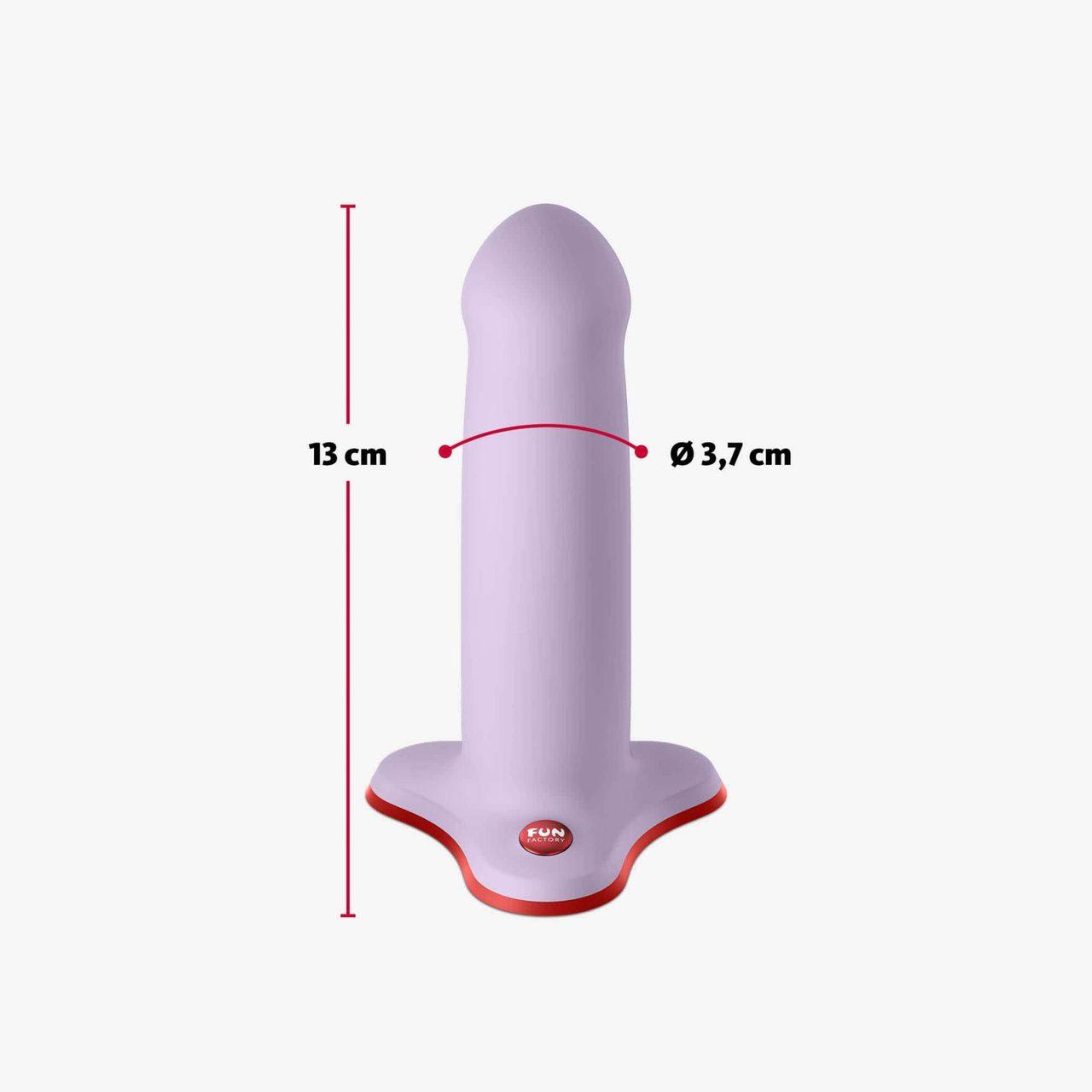 Lawendowe dildo z przyssawką 13,5 cm | Medyczny silikon | Loris.pl