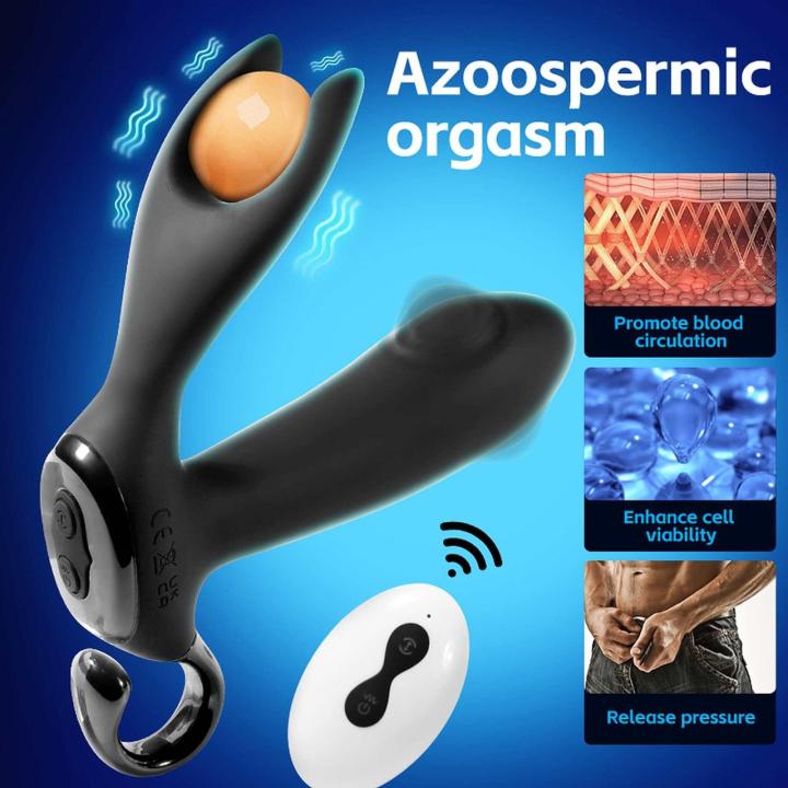 Wibrujący masażer prostaty z tappingiem – 10 trybów i 5 programów