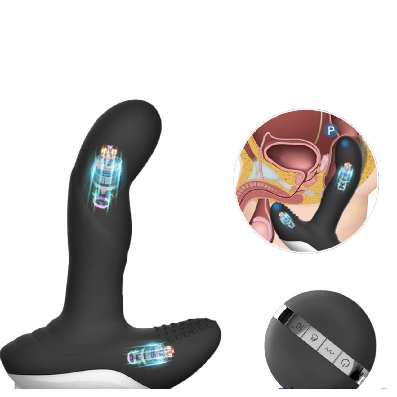 Masażer prostaty z podgrzewaniem i pilotem usb wodoodporny | Loris.pl