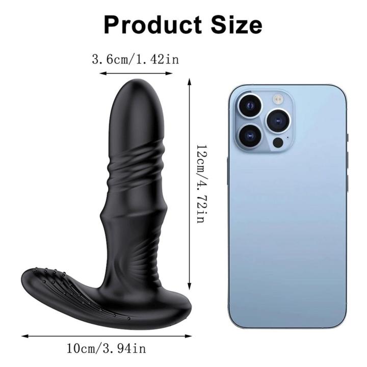 Masażer prostaty z aplikacją i ruchem góra-dół USB 12 cm