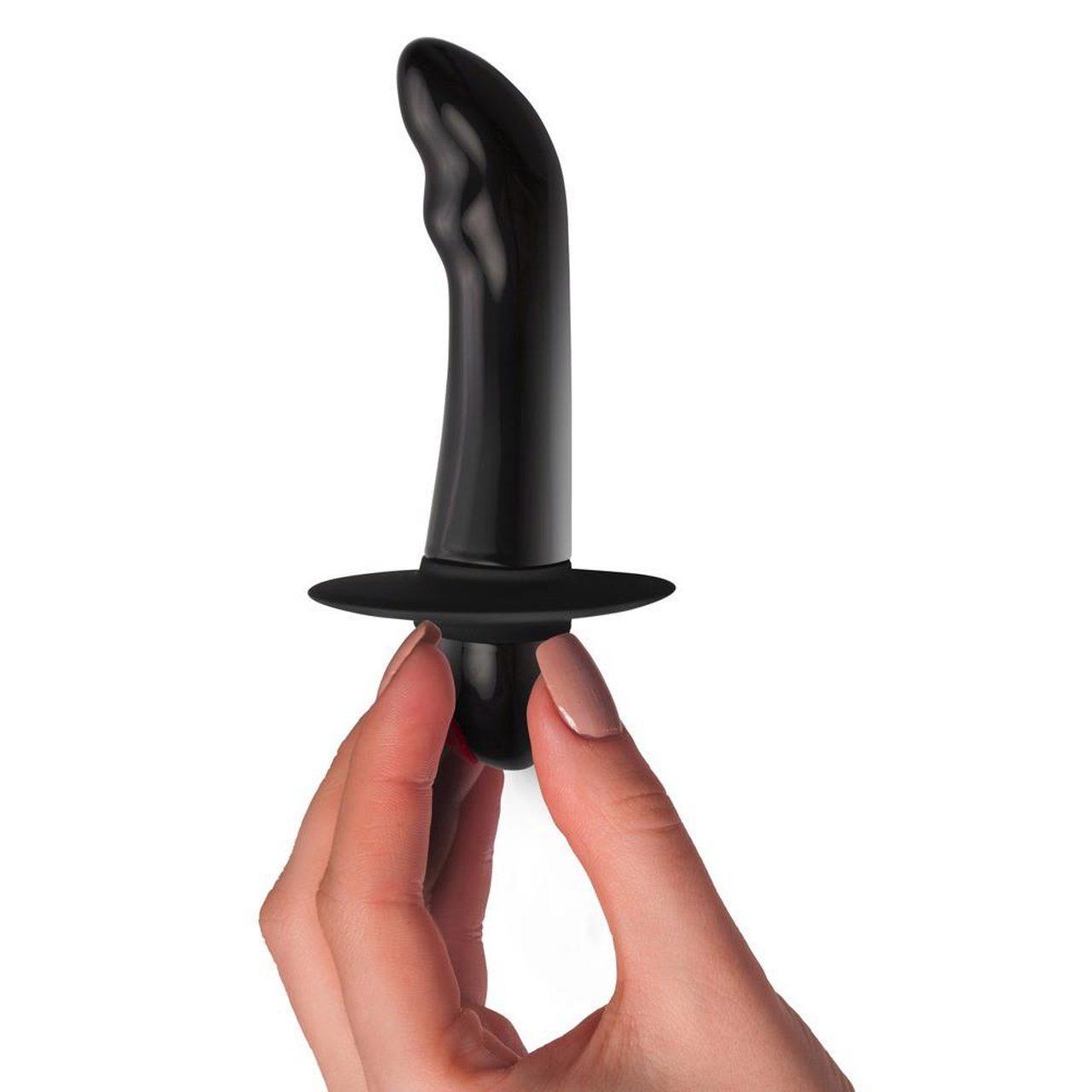 Masażer prostaty czarny 11,2 cm - 10 trybów wibracji | Loris.pl