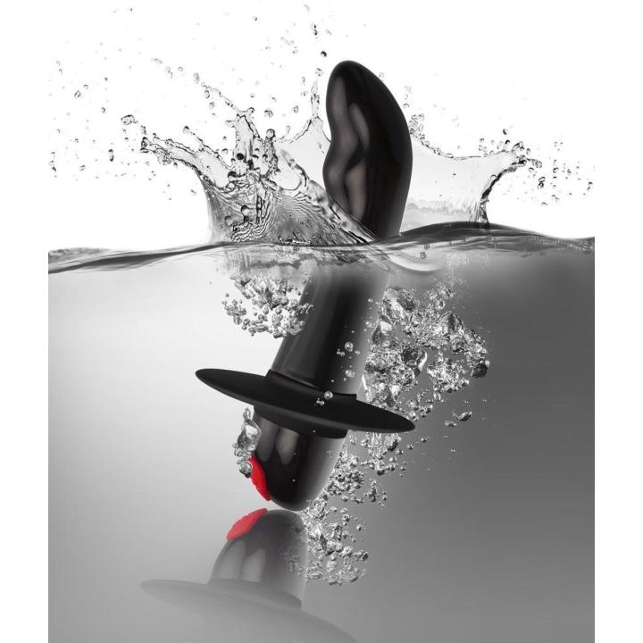 Masażer prostaty czarny 11,2 cm - 10 trybów wibracji | Loris.pl