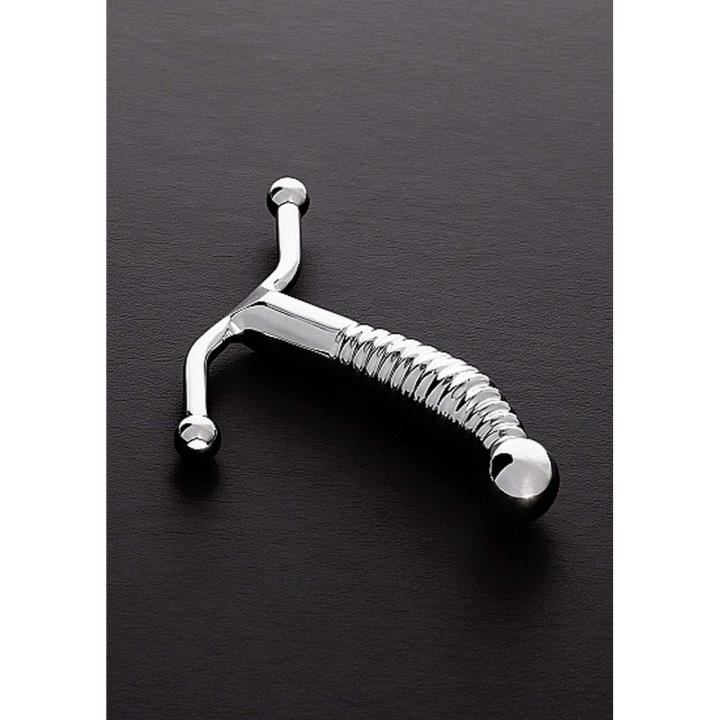 Masażer prostaty i punktu G ze stali nierdzewnej 16 cm | Loris.pl