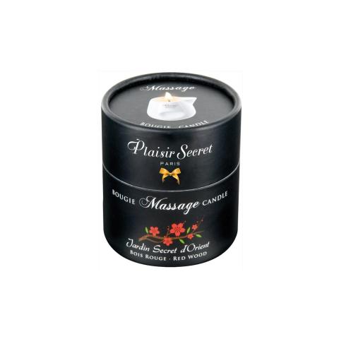 Świeca do masażu Red Wood 80 ml – ciepły olejek i zapach czerwonego drewna