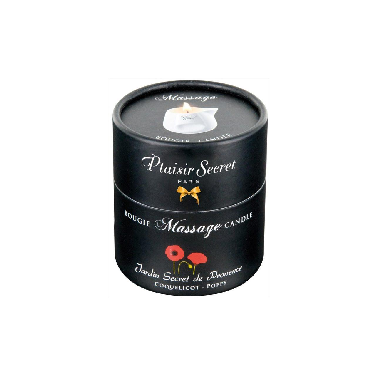 Świeca do masażu kwiat maku 80 ml | Ciepły olejek do masażu | Loris.pl