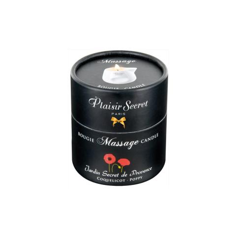 Świeca do masażu kwiat maku 80 ml | Ciepły olejek do masażu