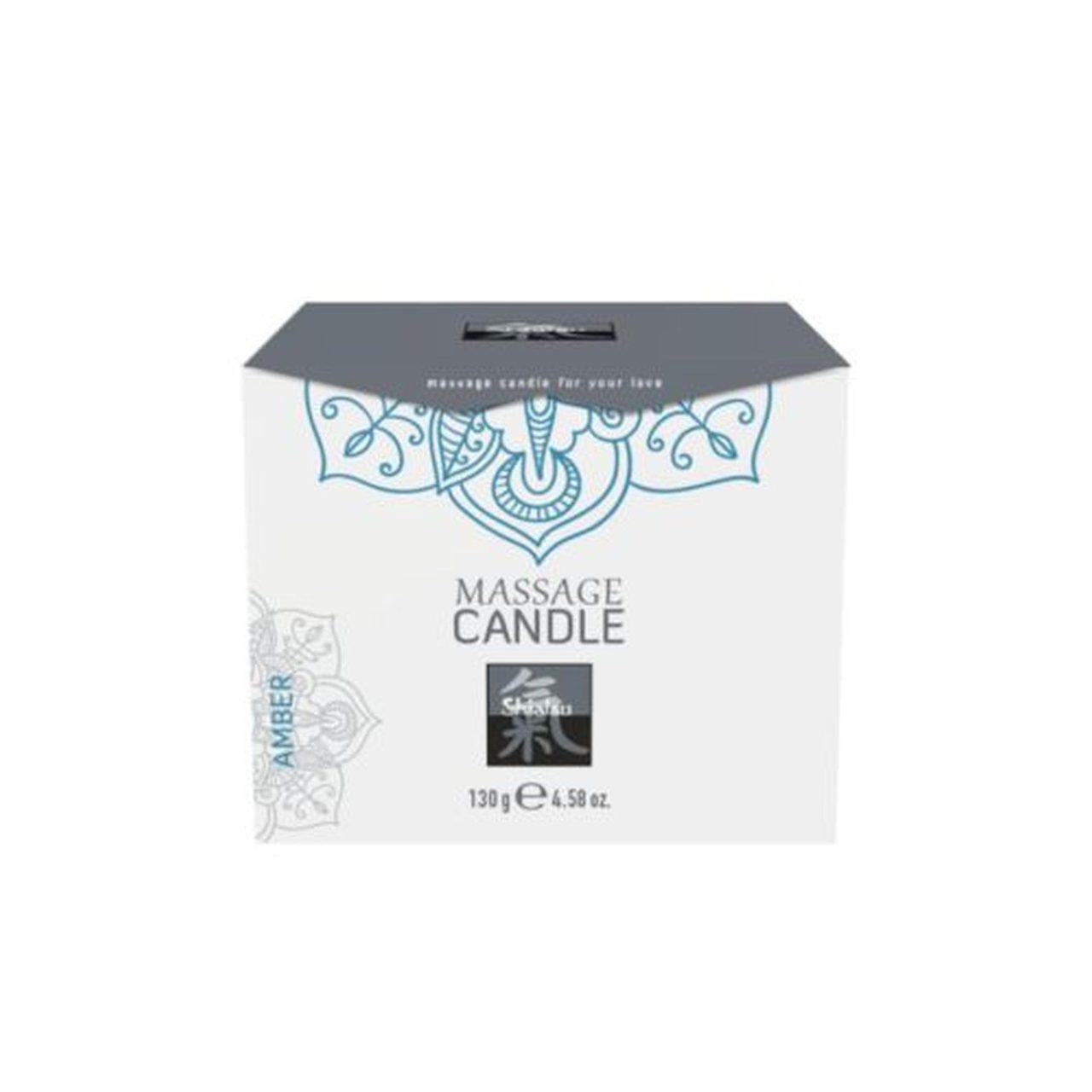 Świeca do masażu bursztynowa 130 g | Ciepły olejek do masażu